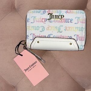 NWT Juicy Couture Wallet - White & Rainbow